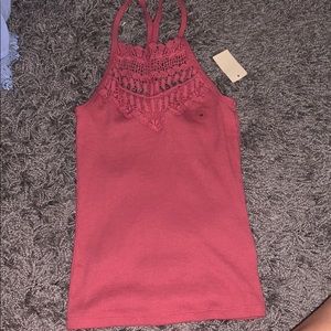 dark pink tank top